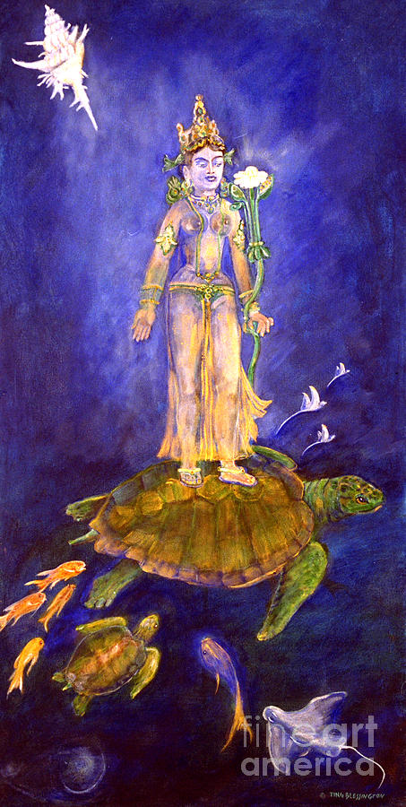 The Goddess Lightbearer Painting by Doris Blessington