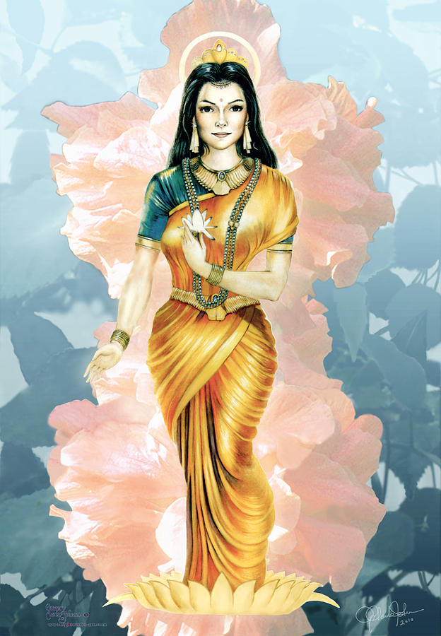 The Goddess Parvati Painting by Gregory Clarke-Johnsen