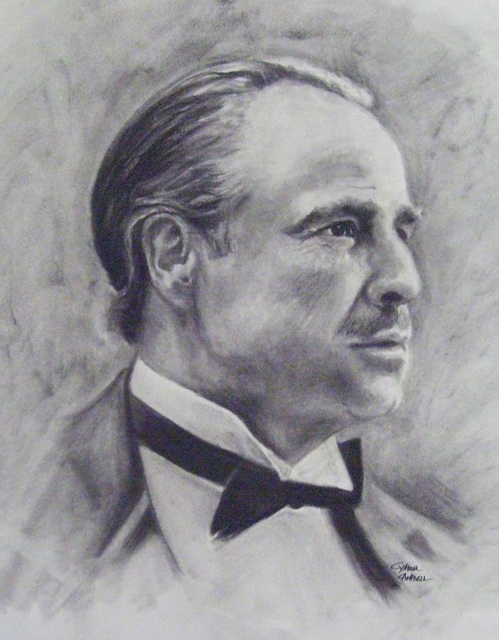 The Godfather Drawing by Cynthia Campbell Fine Art America
