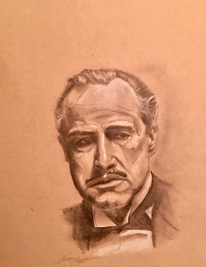 The Godfather Drawing by Jose Parra Fine Art America