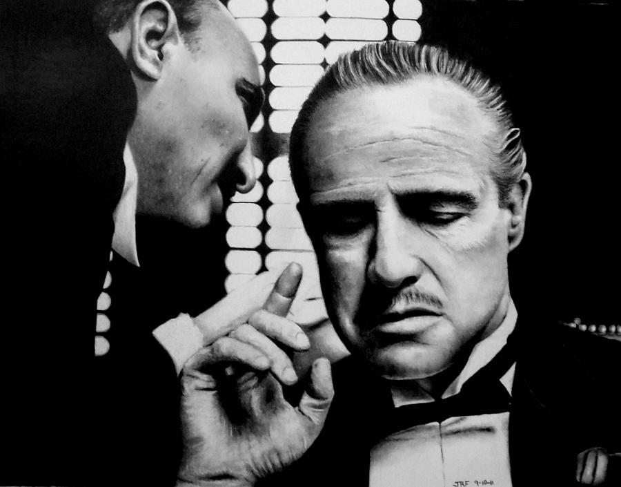 The Godfather Drawing by Rick Fortson