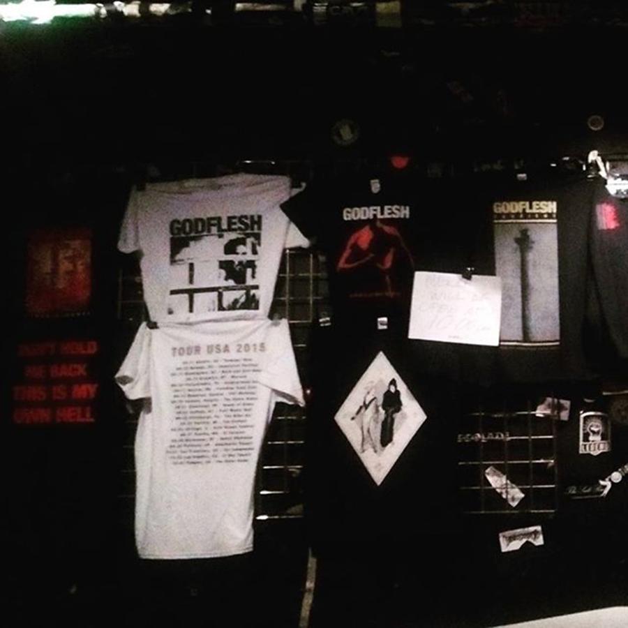 Seattle Photograph - The Godflesh Merch For Sale At The El by XPUNKWOLFMANX Jeff Padget