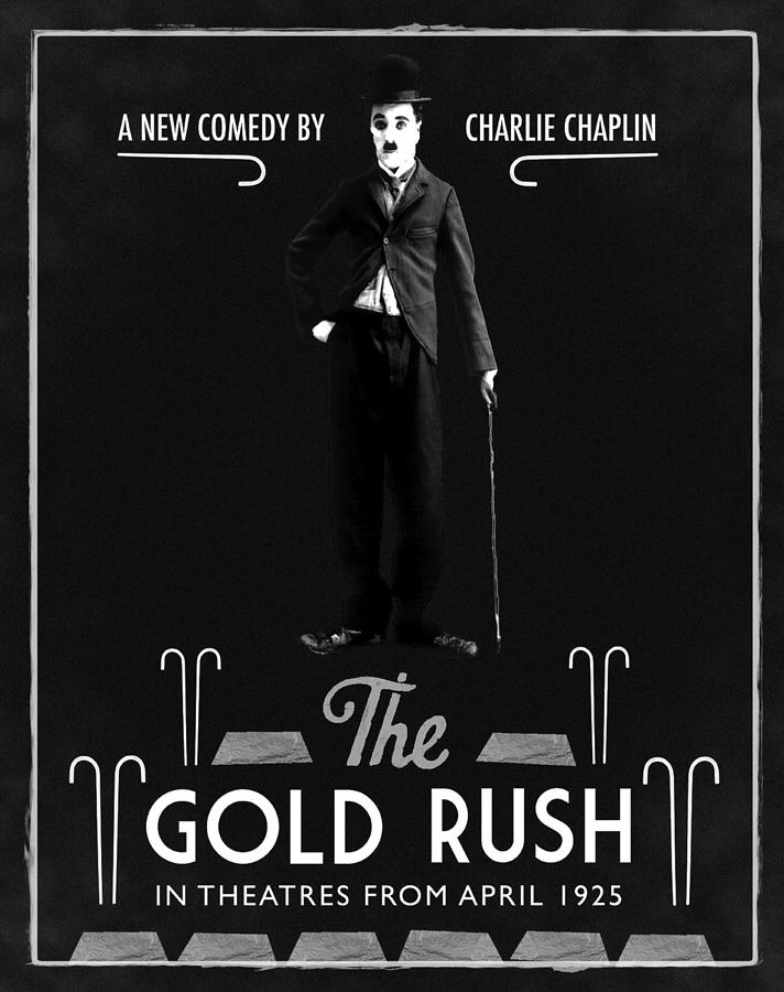 Movie Photograph - The Gold Rush Charlie Chaplin 1925 Black by Bill Cannon