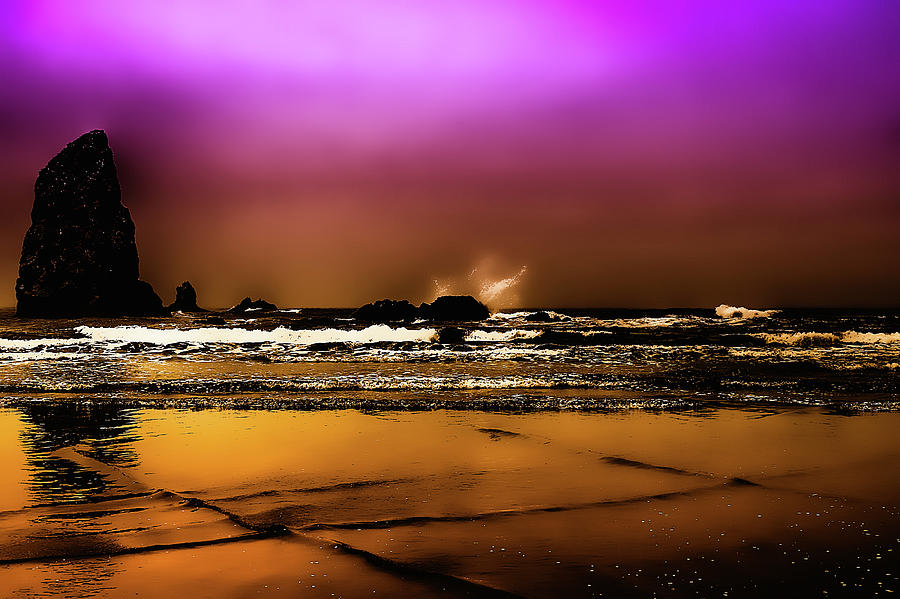 The Golden Beach Digital Art by David Patterson