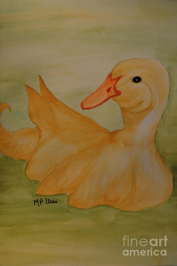 The Golden Duck Painting by Maria Urso