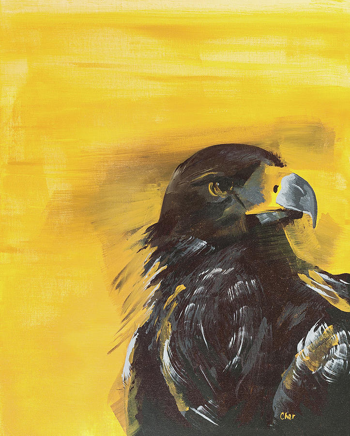 Bird Painting - The Golden Eagle by Cheryl Phillips Bird Painting - The Golden Eagle by Cheryl Phillips