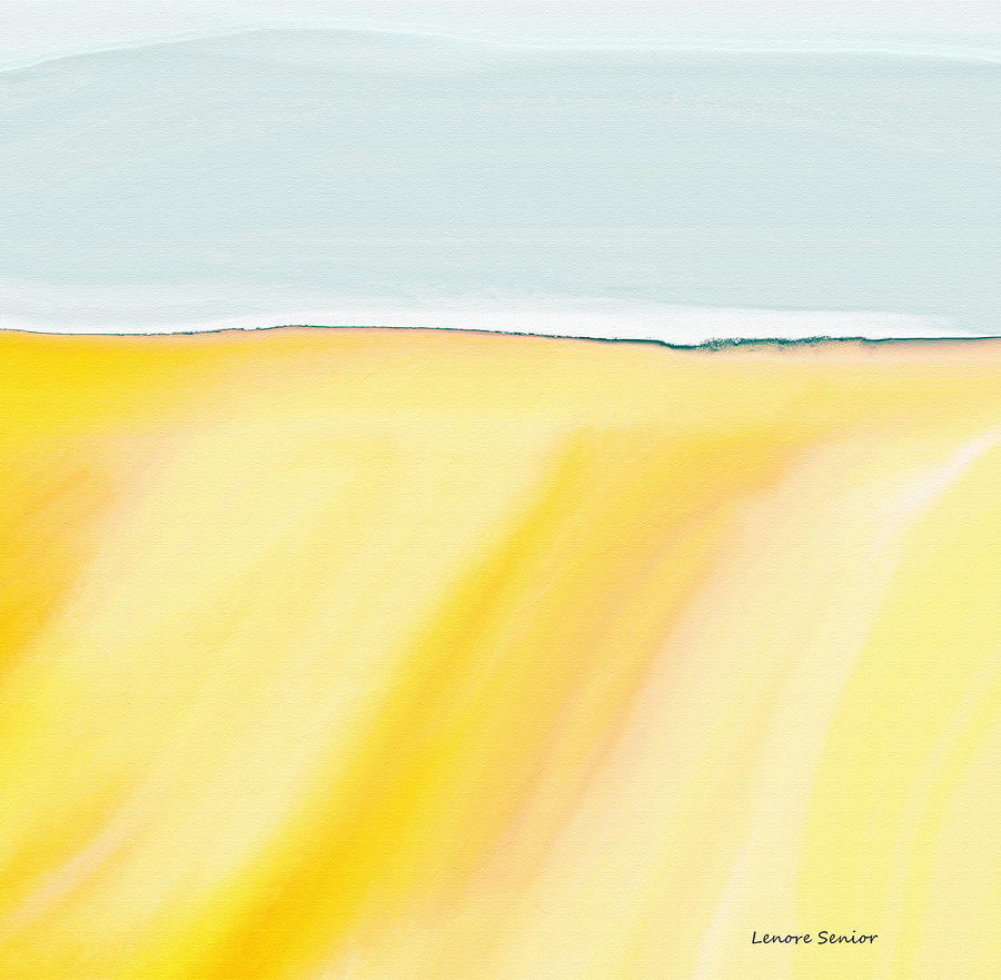 Abstract Painting - The Golden Fields by Lenore Senior