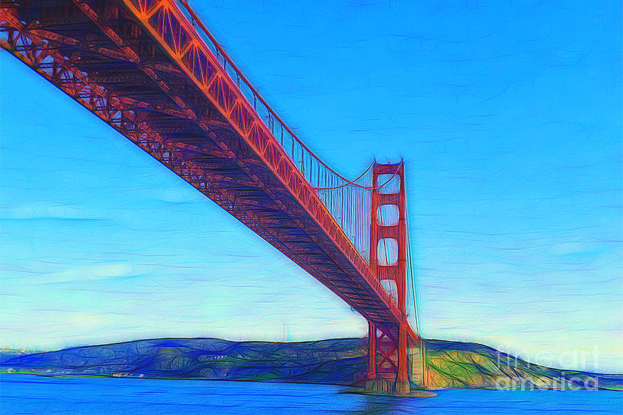 The Golden Gate Bridge Abstract Photograph by Scott Cameron