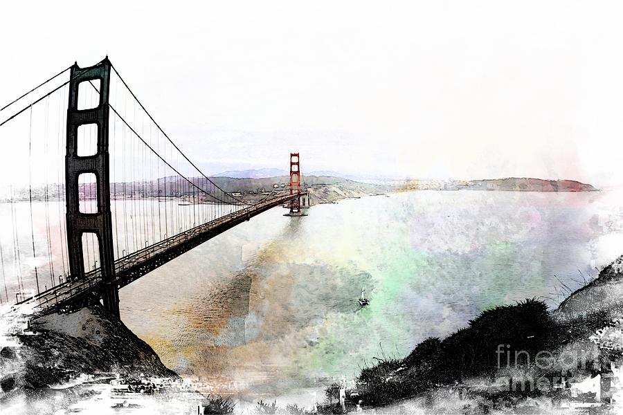 San Francisco Photograph - The Golden Gate from the Marin Headlands by Leslie Hunziker