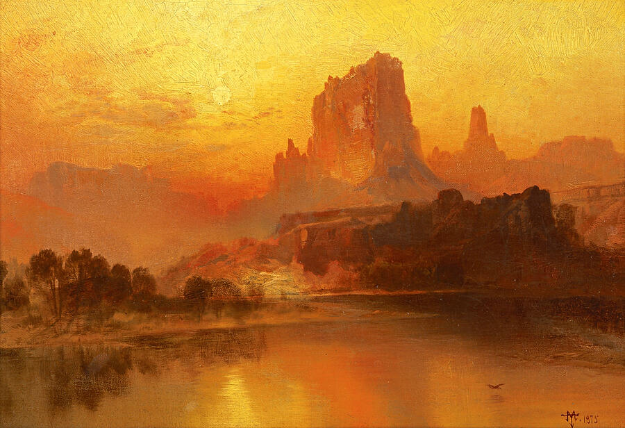The Golden Hour, from 1875 Painting by Thomas Moran