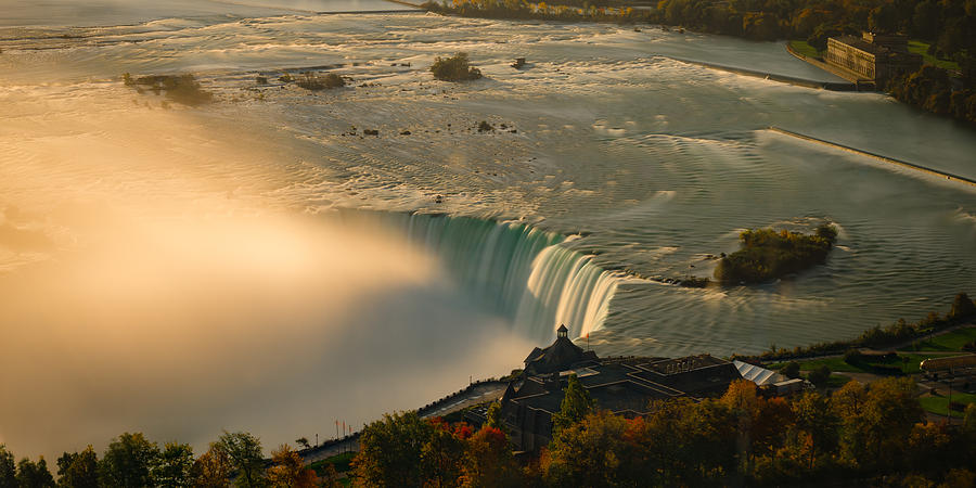 The Golden Mist of Niagara Photograph by Mark Rogers
