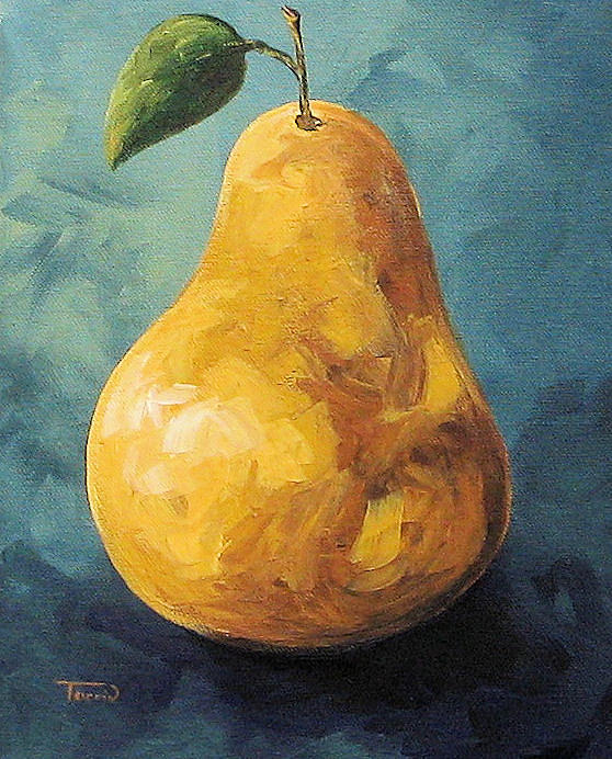 The Golden Pear II  Painting by Torrie Smiley