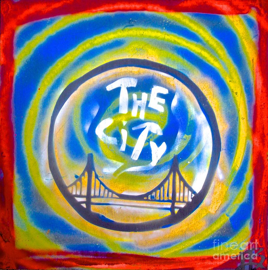 The Golden State City #1 Painting by Tony B Conscious