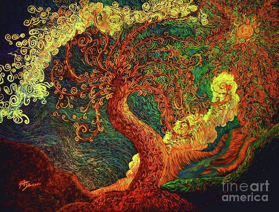 The Golden Tree Painting by Stefan Duncan