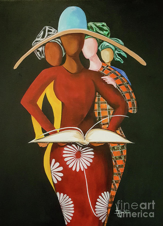 Religious Painting - The Good Book by Artist Ahmed Salam