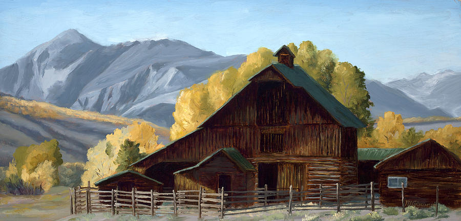 Mountain Painting - The Good Life by Mary Giacomini