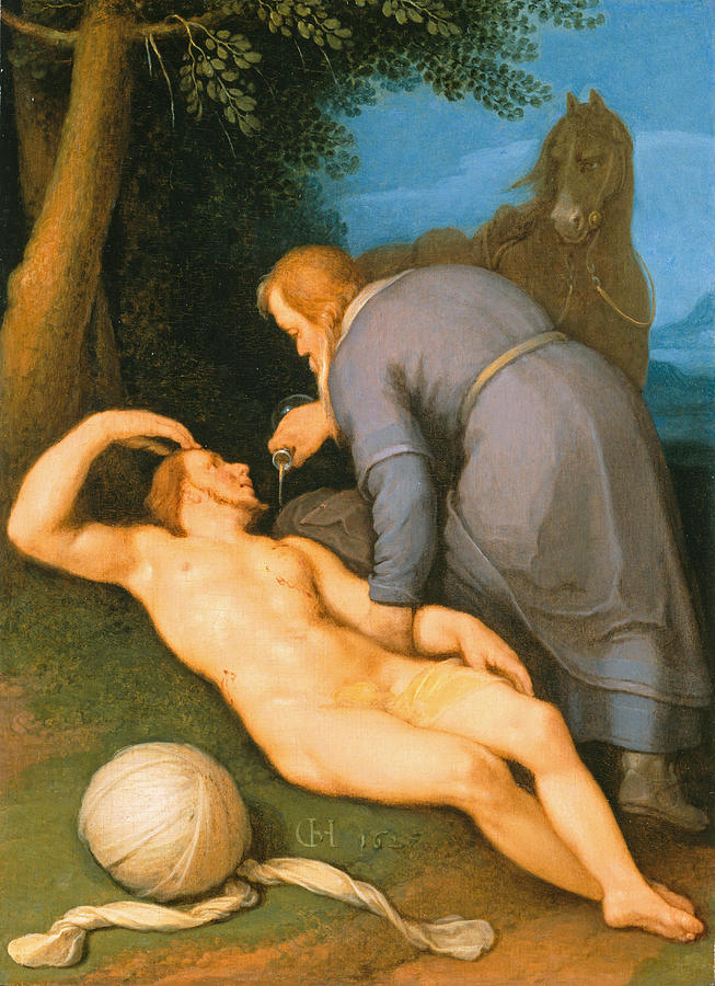 The Good Samaritan Painting by Cornelis van Haarlem