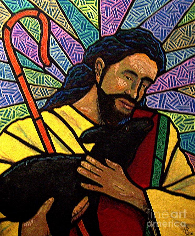 The Good Shepherd - practice painting one Painting by Jim Harris