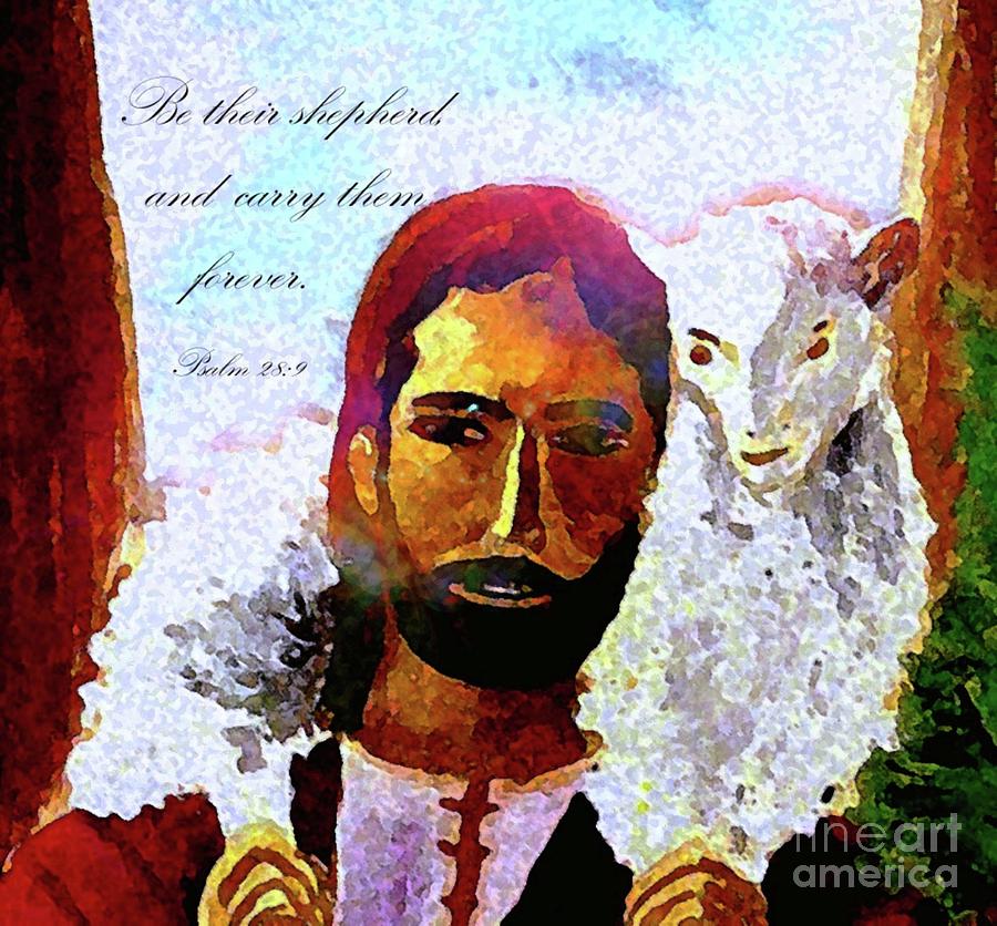 The Good Shepherd Painting by Hazel Holland