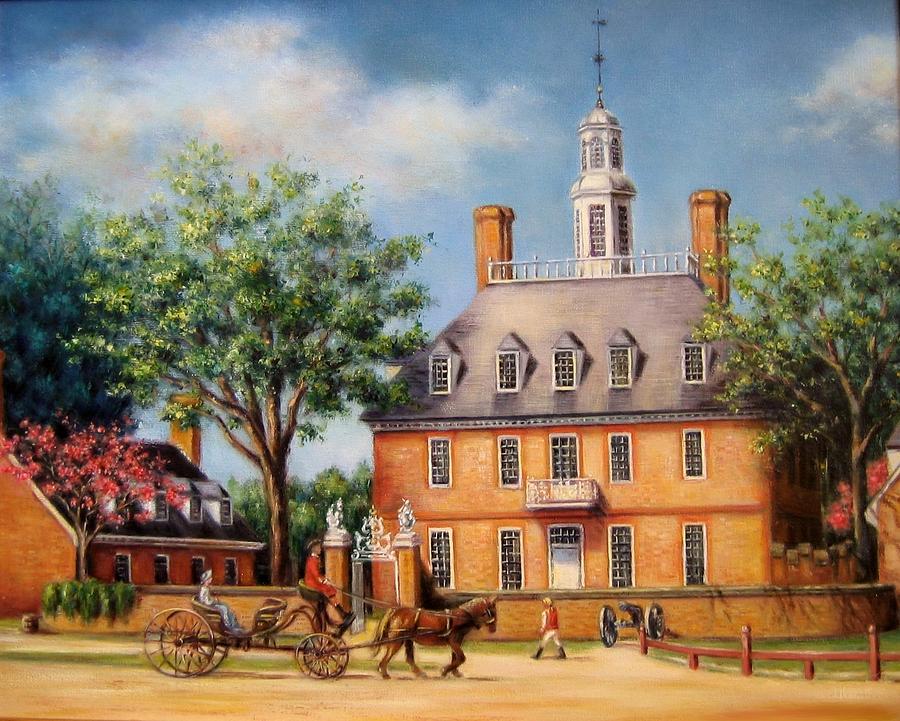 Colonial Painting - The Governors Palace by Gulay Berryman