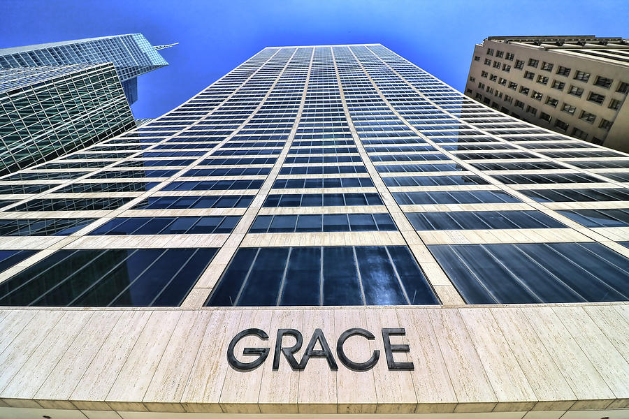 Skyscaper Abstract # 7 - The Grace Building Photograph by Allen Beatty