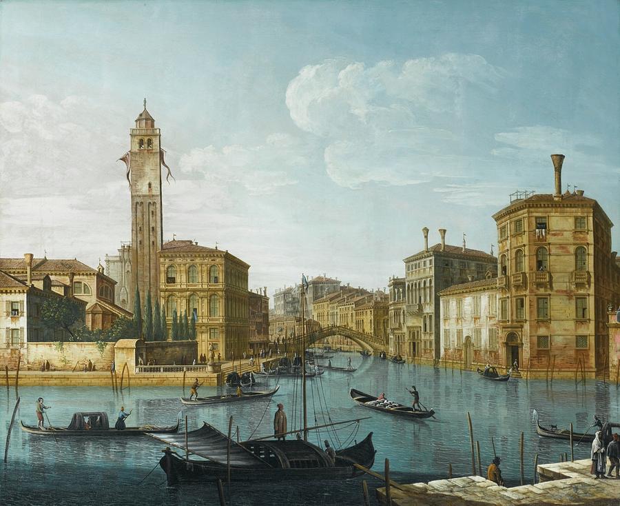 The Grand Canal At The Entrance Painting by MotionAge Designs