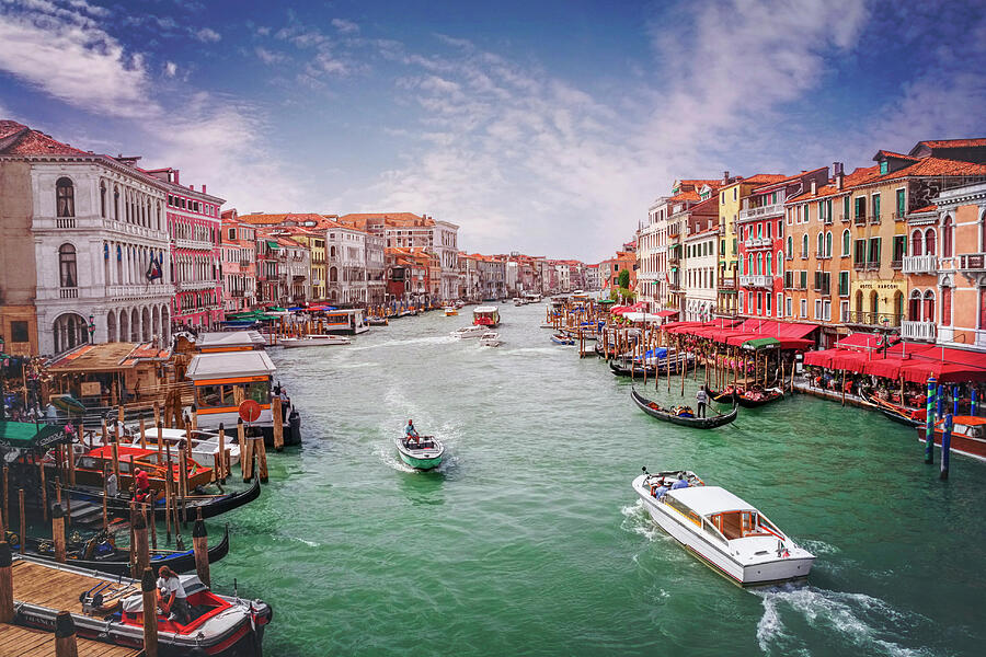 Architecture Photograph - The Grand Canal Venice Italy  by Carol Japp