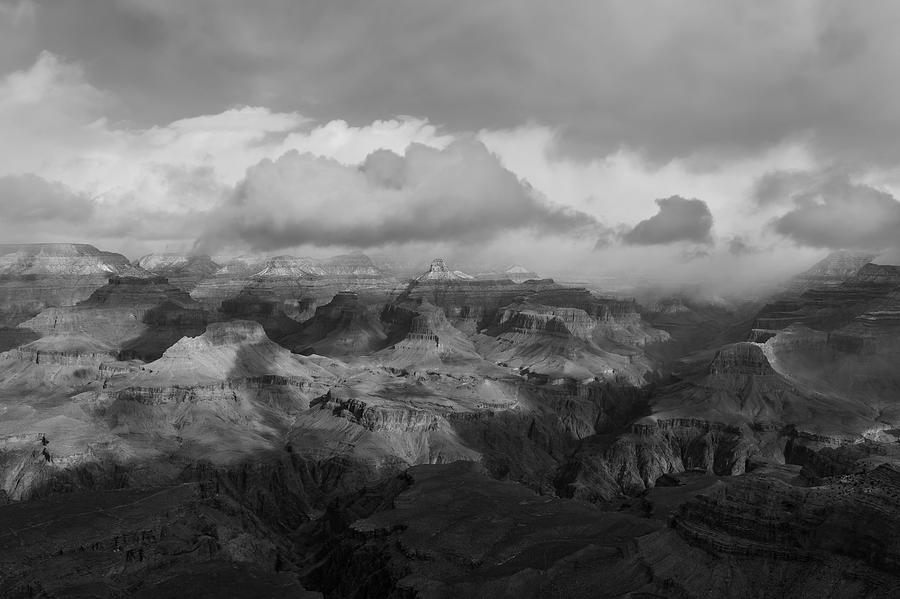The Grand Canyon BW Photograph by Jonathan Nguyen