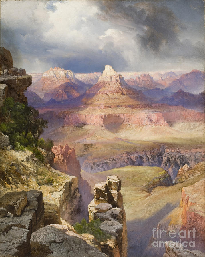 The Grand Canyon, 1909 by Thomas Moran Painting by Thomas Moran