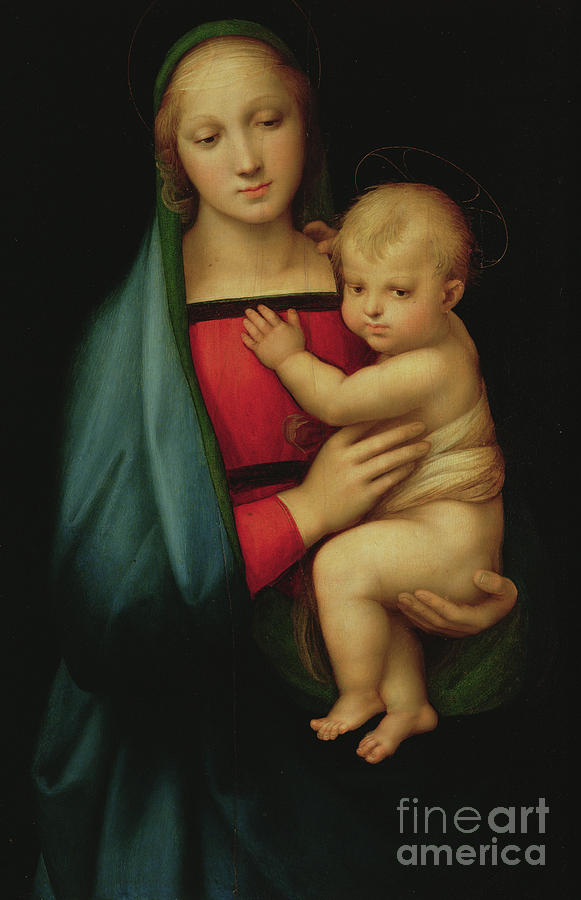 The Grand Dukes Madonna Painting by Raphael
