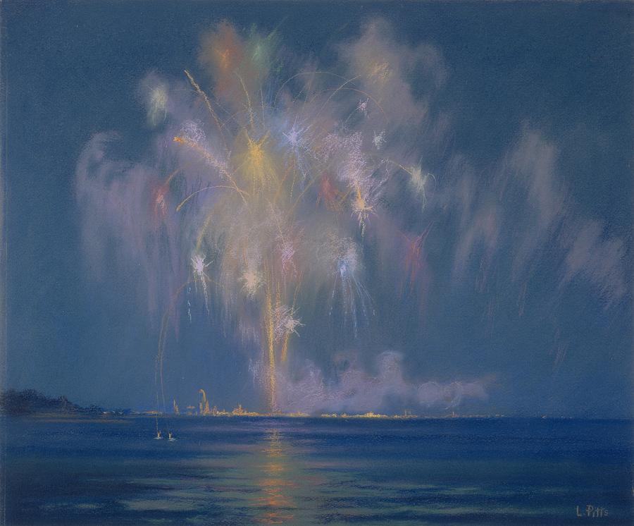 Independence Day Painting - The Grand Finale by Lendall Pitts