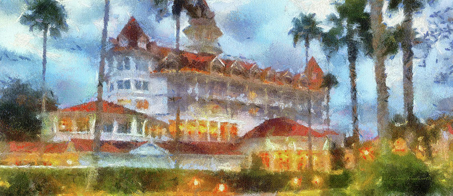 Castle Photograph - The Grand Floridian Resort WDW 01 Photo Art MP by Thomas Woolworth
