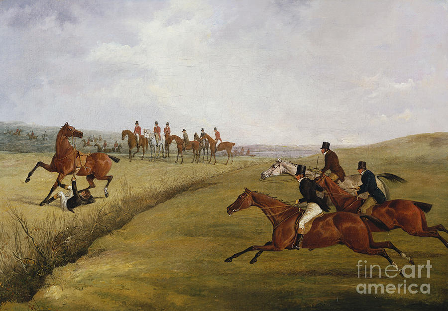 The Grand Leicestershire Steeplechase, March 12th, 1829 Painting by Henry Thomas Alken