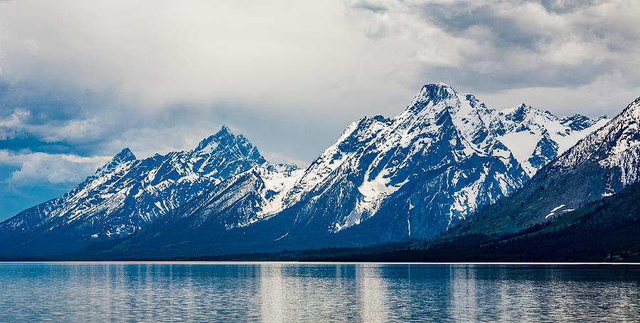 The Grand Tetons. We had a drive through in a single day, from J Photograph by Tommy Farnsworth