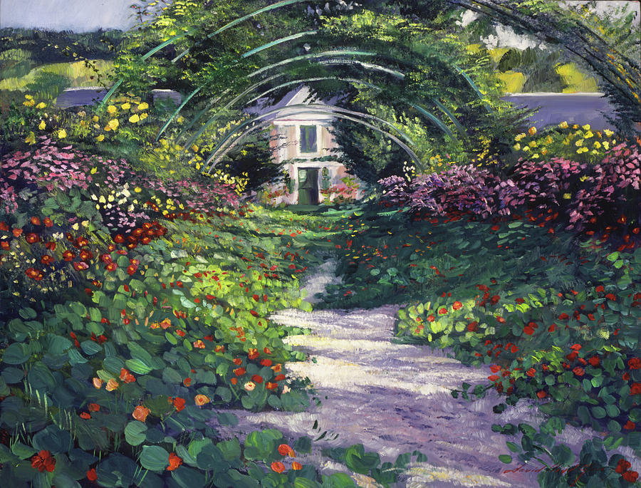 The Grande Allee Giverny Painting by David Lloyd Glover
