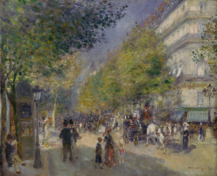 The Grands Boulevards Painting by Auguste Renoir