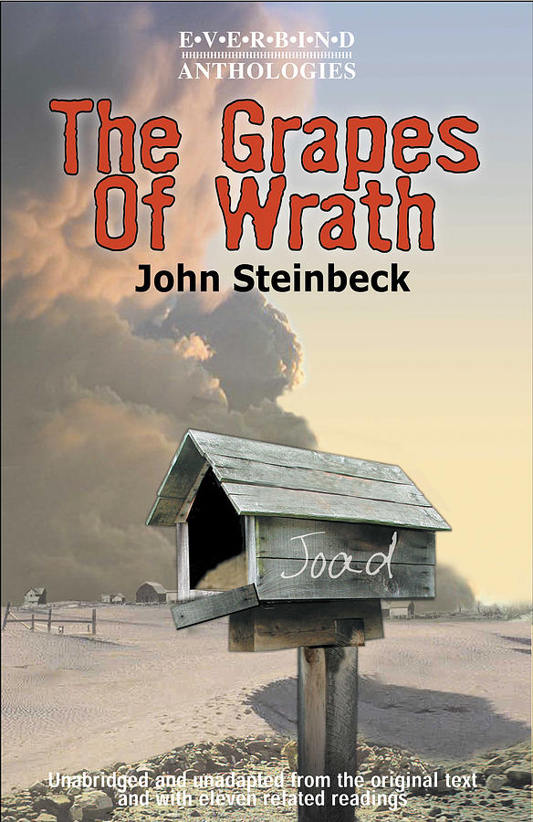 Book Cover Digital Art - The Grapes Of Wrath spec cover by Harold Shull