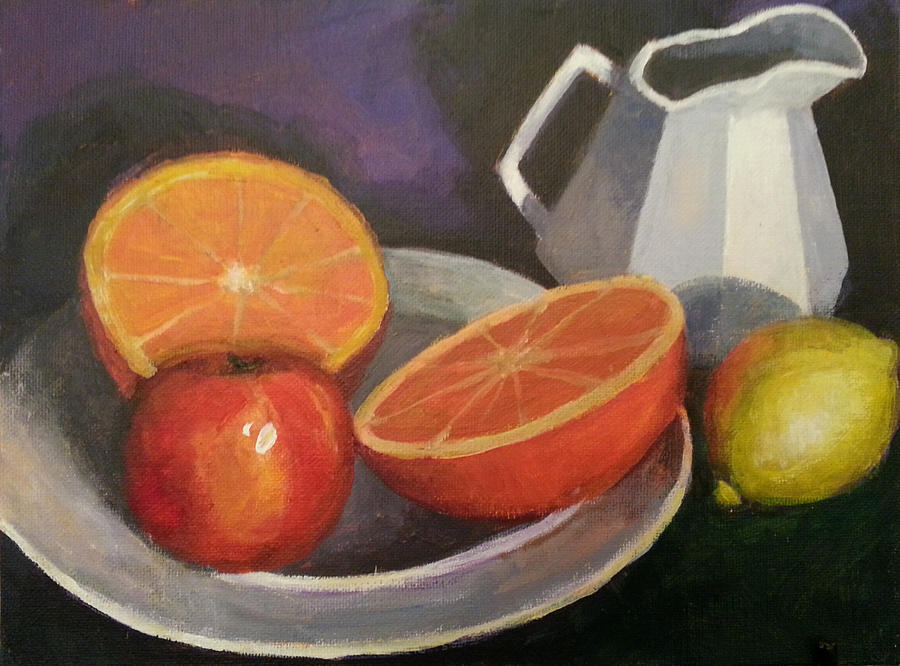 The Grapfruit Painting by Jessica Anne Thomas