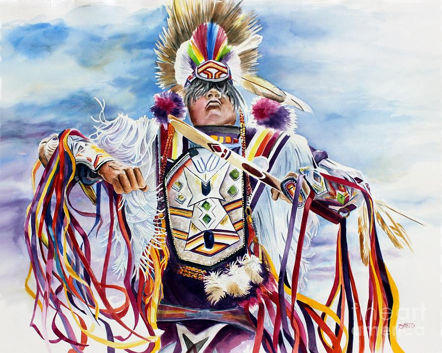 The Grass Dancer Painting by Debbie Hart