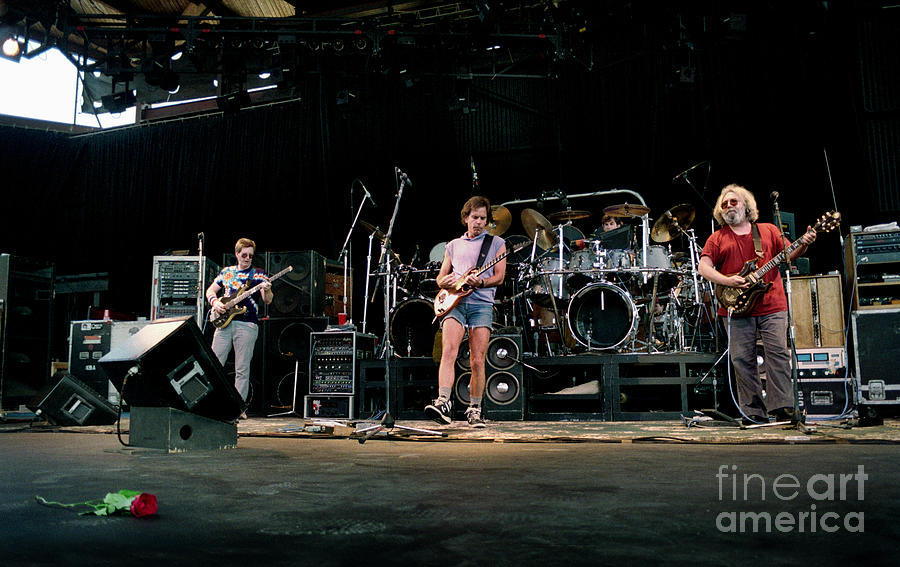 The Grateful Dead Photograph - the Grateful Dead Alpine Valley 1987 by Ray Manning