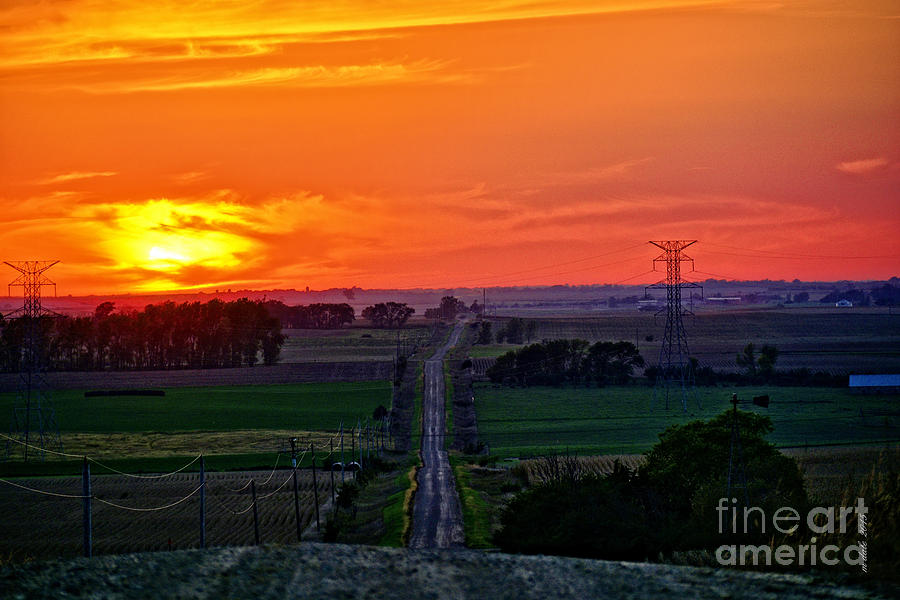 The Gravel Road to the Sunset - 2 Photograph by M Dale - Fine Art America