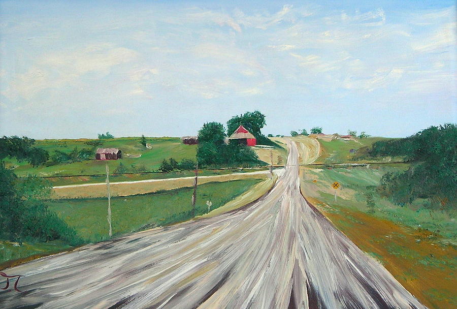 The Gravel Road  Painting by Troy Thomas