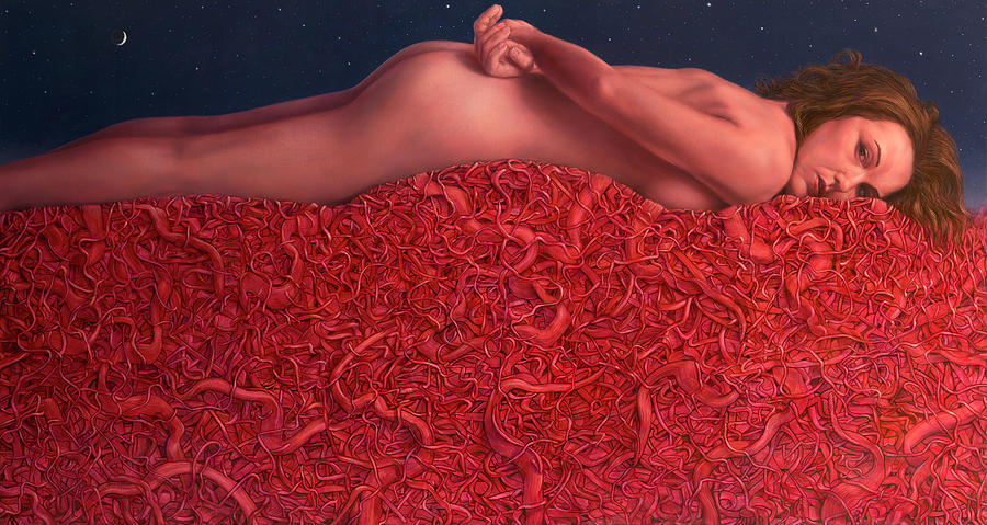 The Gravity of Flesh Painting by James W Johnson