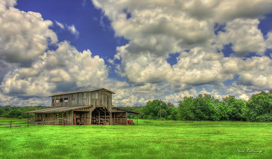 Tree Photograph - The Gray Barn Prospect Community Morgan County Georgia by Reid Callaway