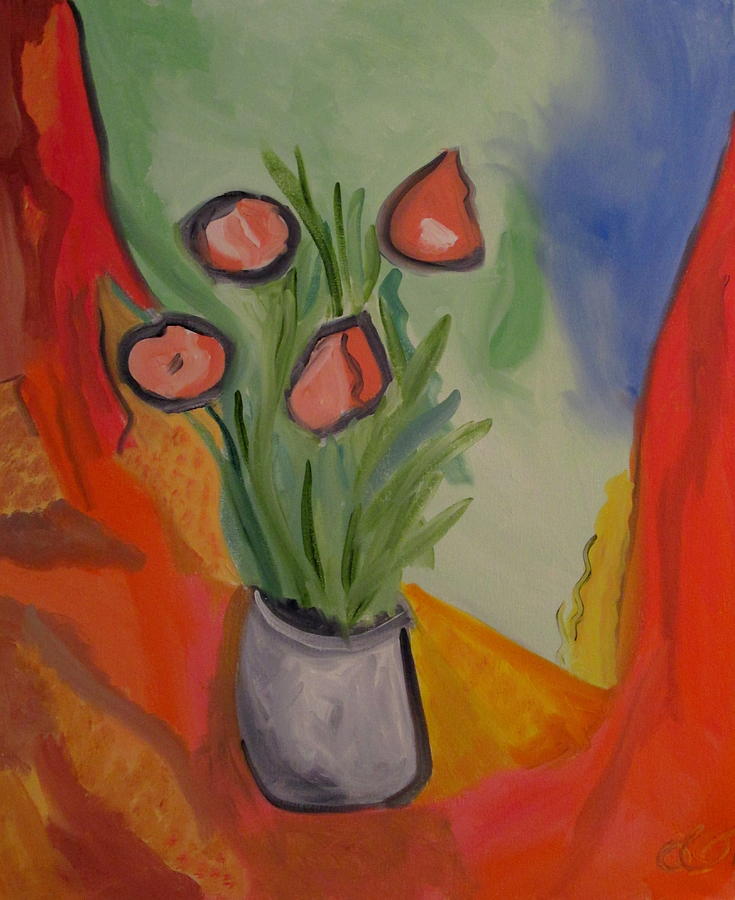 Still Life Painting - The Gray Vase by Bill OConnor
