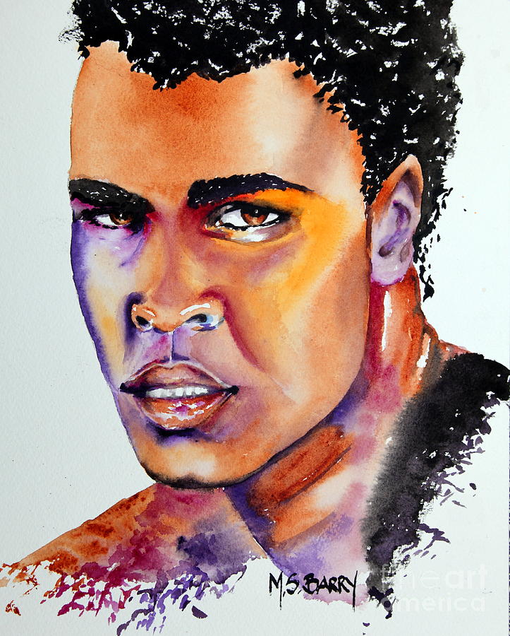 The Great Ali Painting by Maria Barry