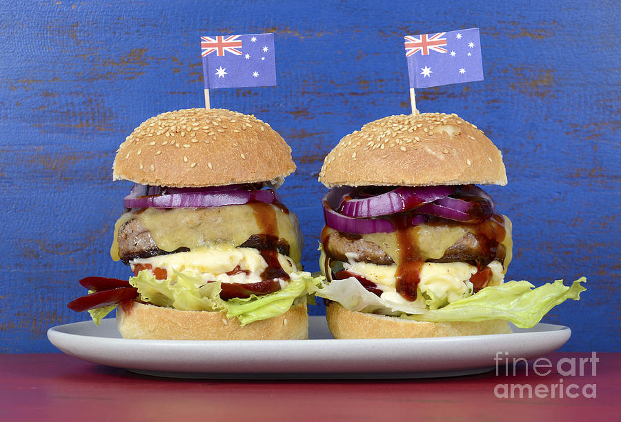 The Great Aussie BBQ Burger Photograph by Milleflore Images