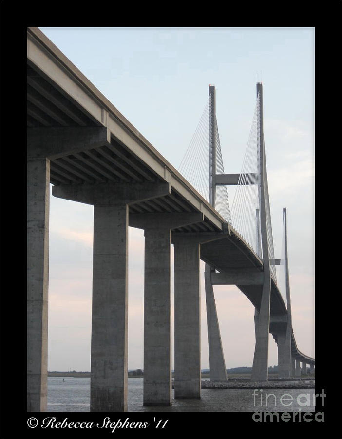 Bridge Photograph - The Great Connection Sidney Lanier Bridge by Rebecca Stephens