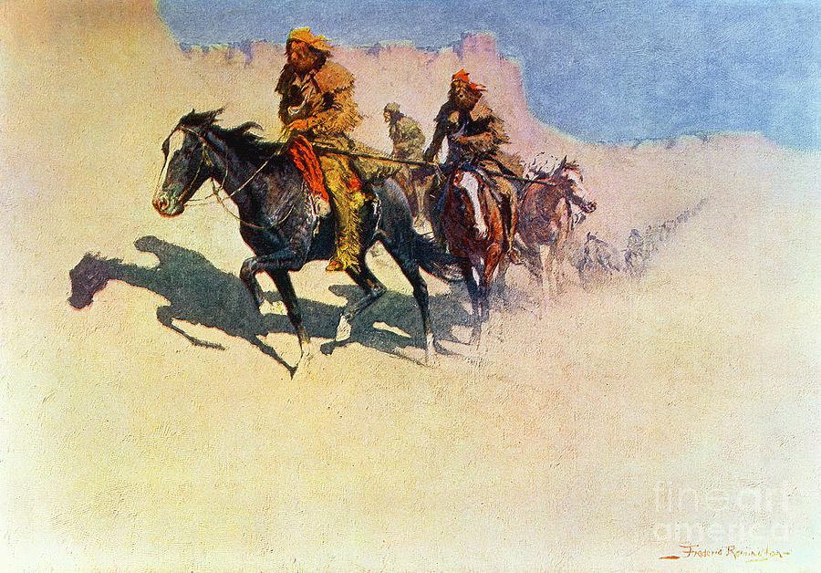 Desert Painting - The Great Explorers by Frederic Remington