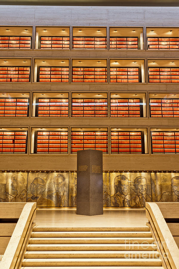 Austin Photograph - The Great Hall, Lbj Library & Museum by Inga Spence